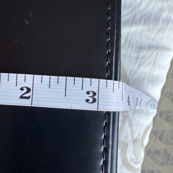 Vintage Early 00s Franco Visconti Black Patent Leather Shoulder Bag - Picture 14 of 15